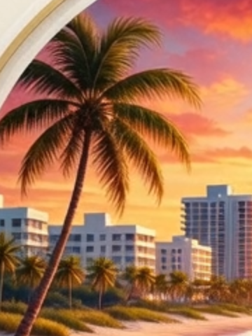 Palms along the promenade