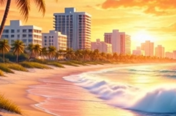 Shoreline at Fort Lauderdale Beach