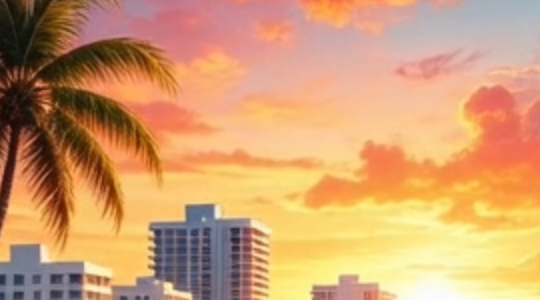 Fort Lauderdale skyline at dusk